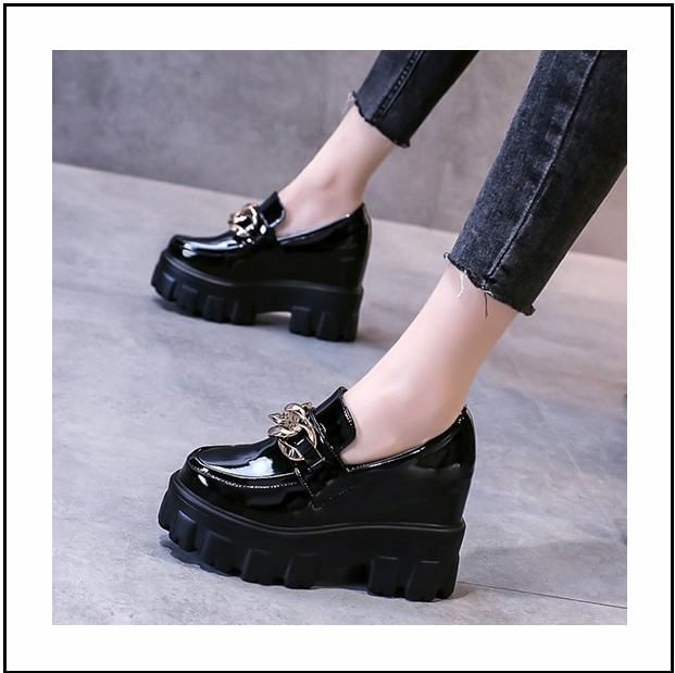 Wedge Hidden Platform Loafers