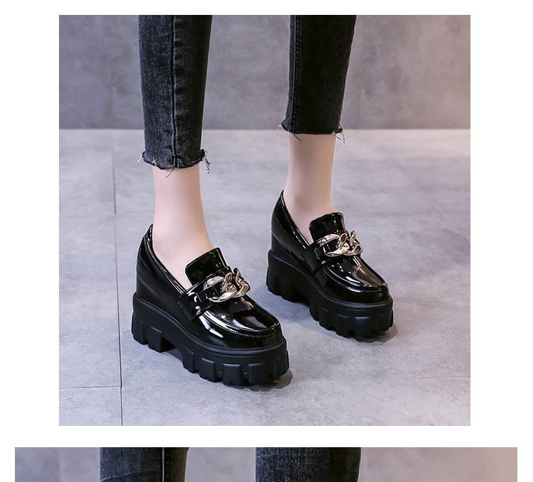 Wedge Hidden Platform Loafers