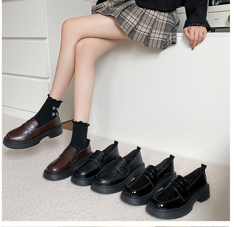 Penny Loafers Platform