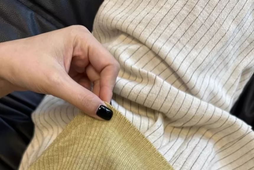 Plain Top Tank Neck Scoop Knit