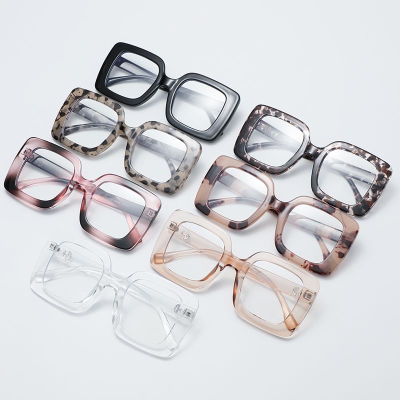Thick Frame Square Sunglasses