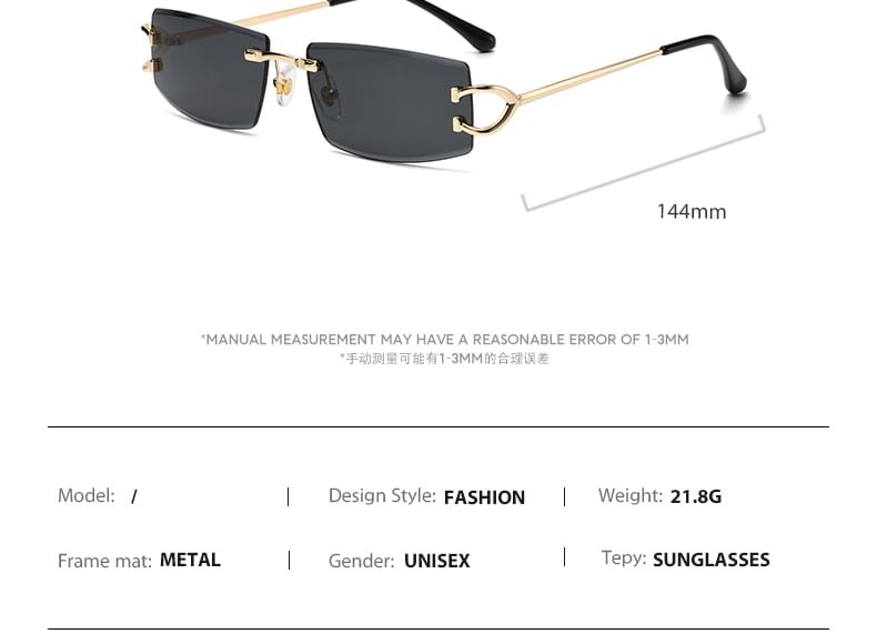 Sunglasses Square Frameless