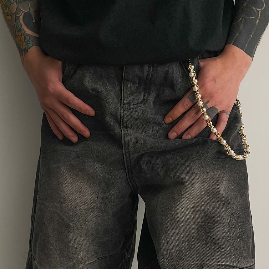 Faux Pearl Waist Chain