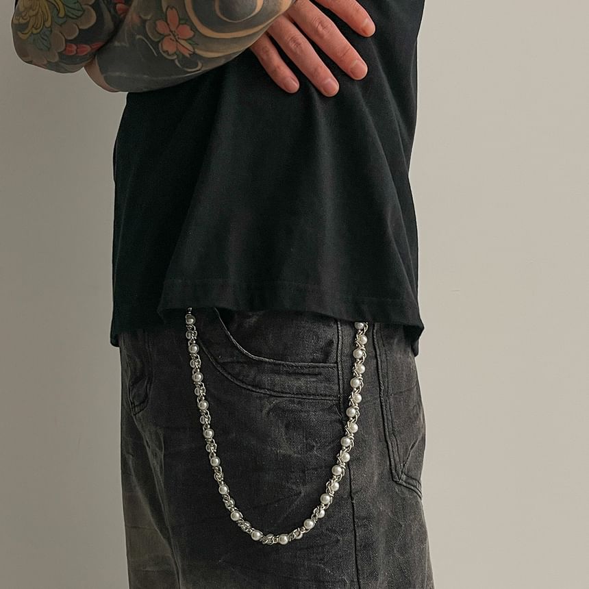 Faux Pearl Waist Chain