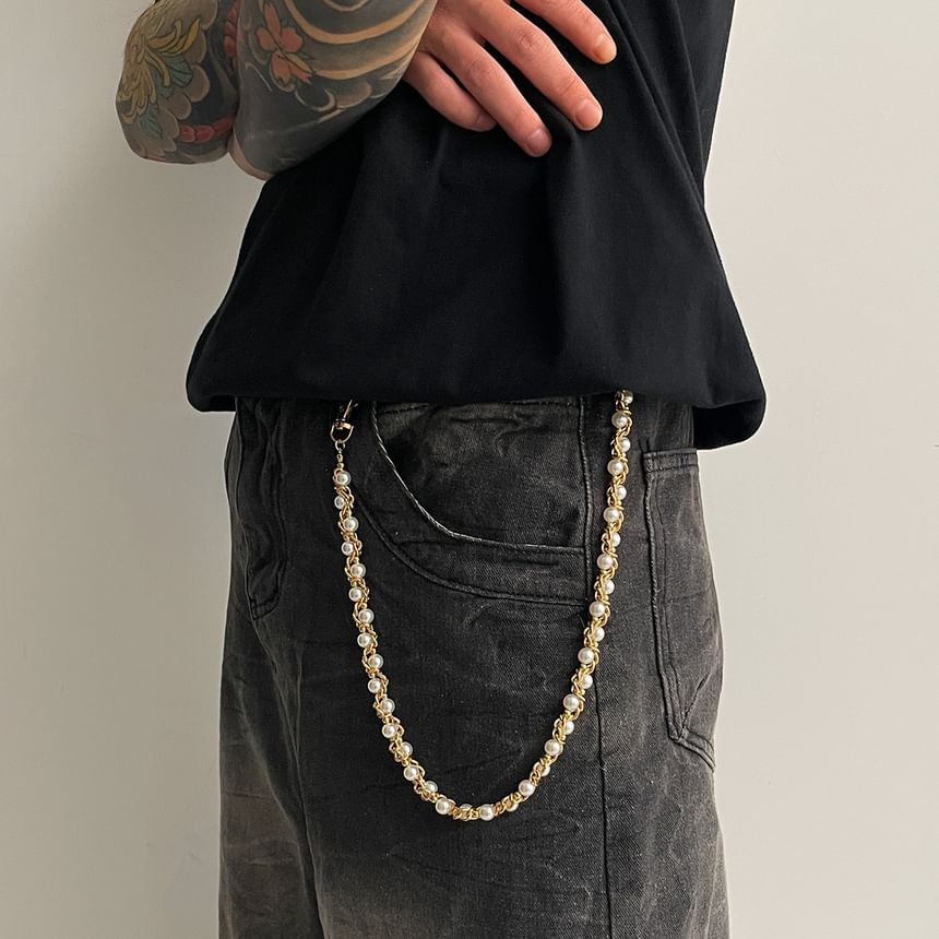 Faux Pearl Waist Chain
