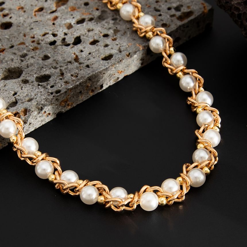 Faux Pearl Waist Chain