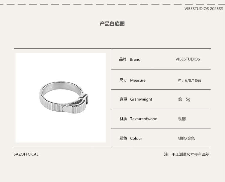 Unisex Cable Tie Rings