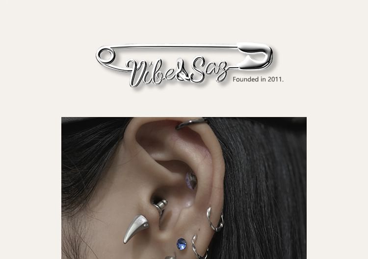 Unisex Fangs Punk Earrings