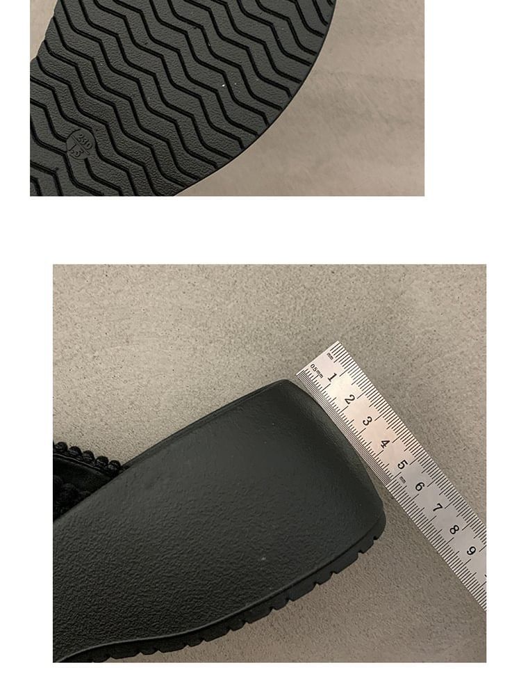 Sandals Cross Platform Slide Strap