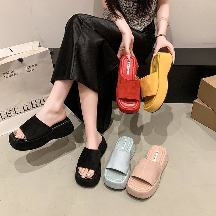 Platform Sandals Slide
