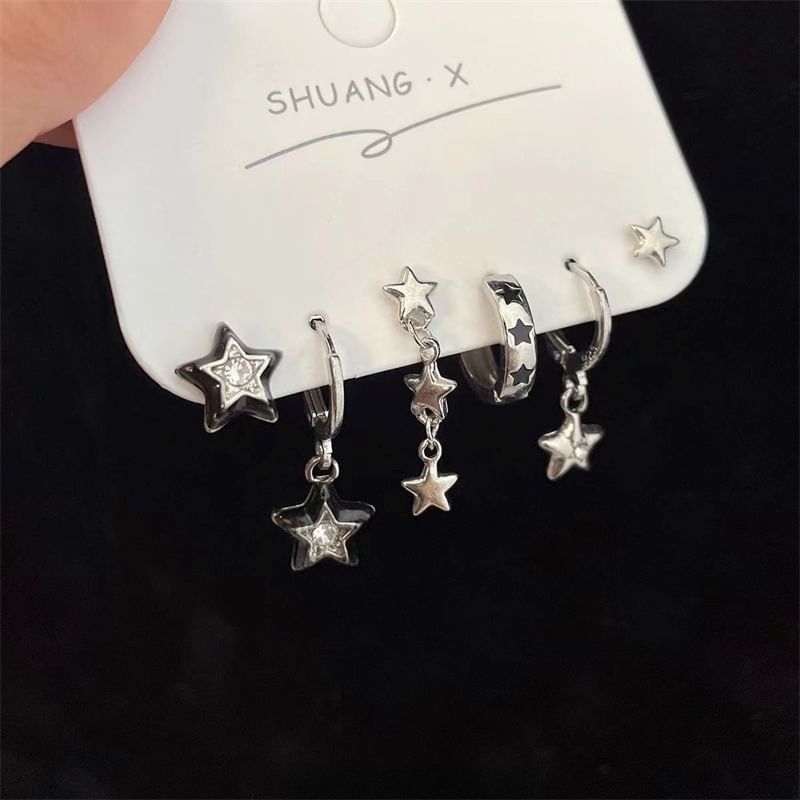 Set Earring Star Asymmetrical of Pairs: 3