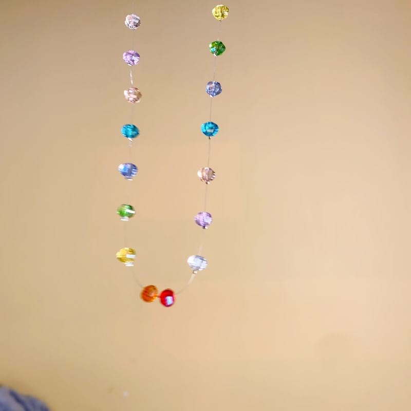 Rainbow Necklace Beaded