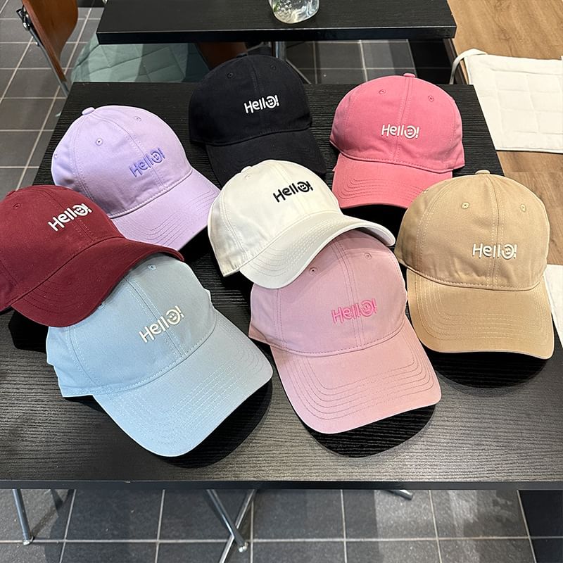 Lettering Baseball Cap