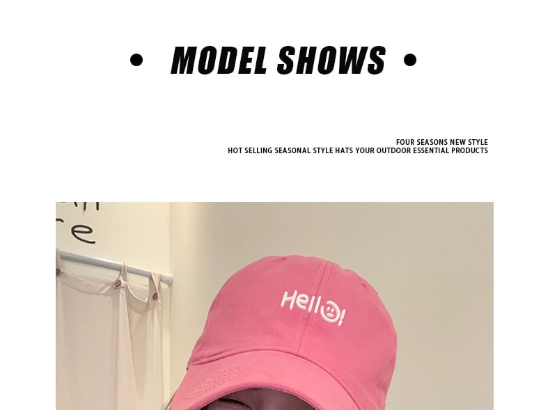 Lettering Baseball Cap