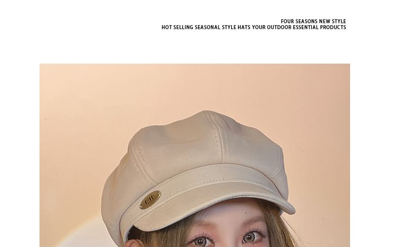 Plain Newsboy Hat