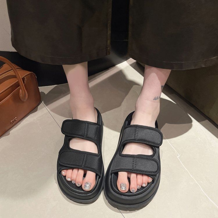 Adhesive Sandals Strap Platform