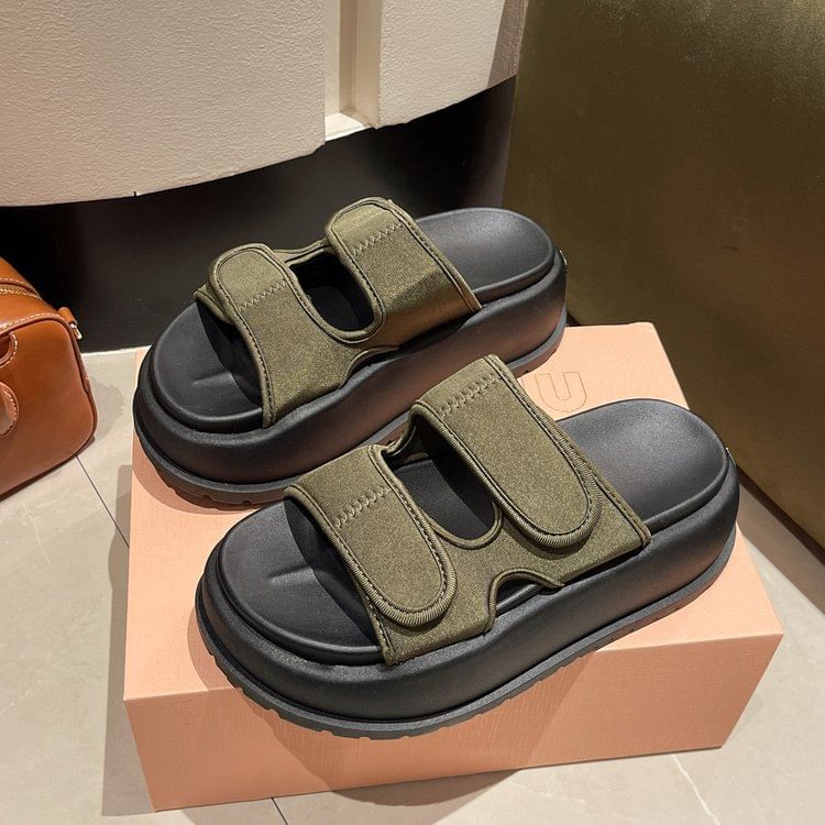 Adhesive Sandals Strap Platform