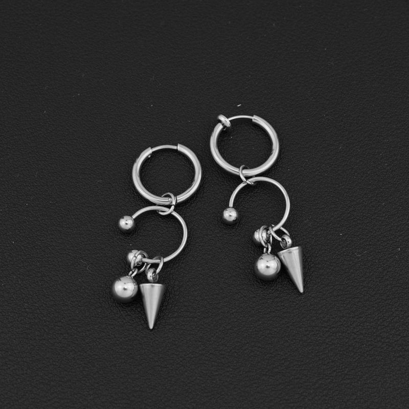 Spiked Hoop Earring Clip On