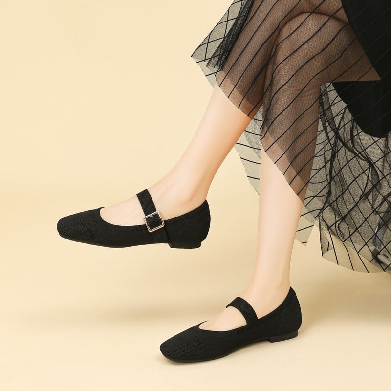 Toe Jane Shoes Square Mary