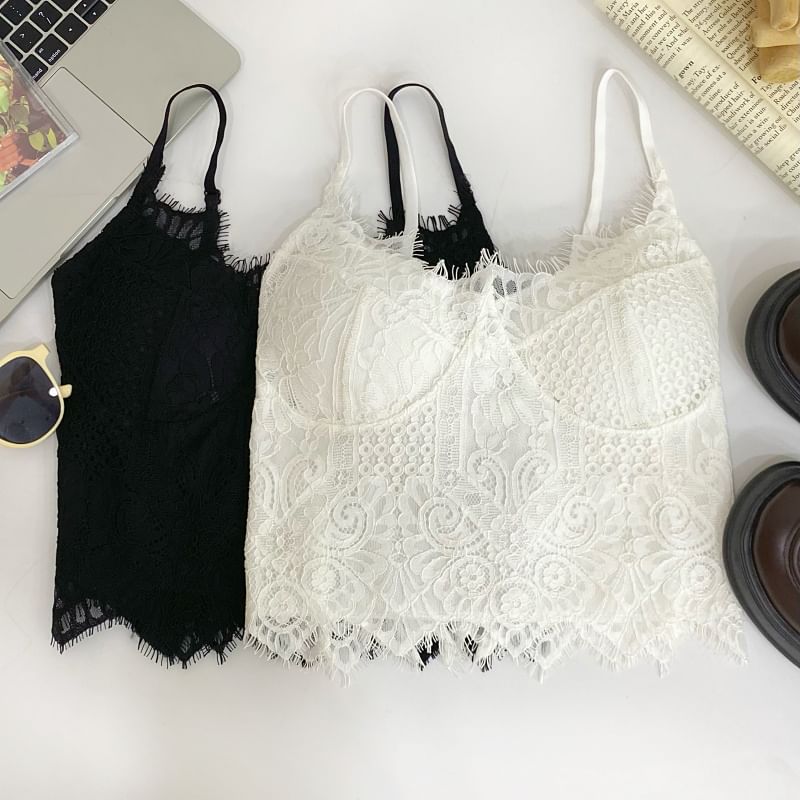 Plain Lace Bustier Top