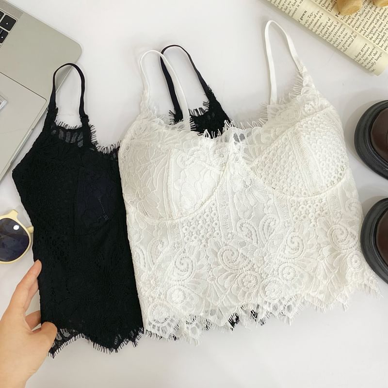 Plain Lace Bustier Top