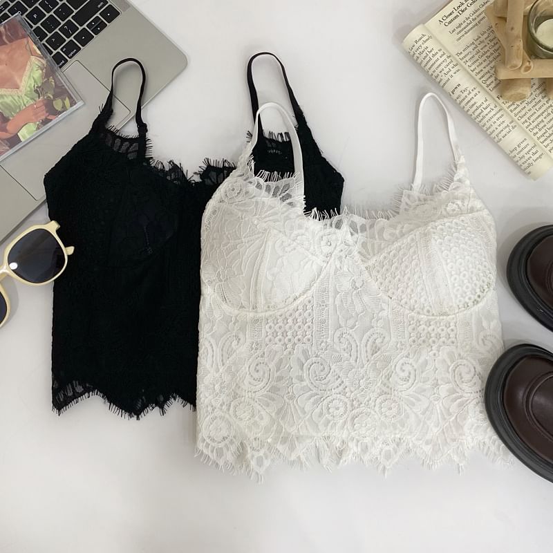 Plain Lace Bustier Top