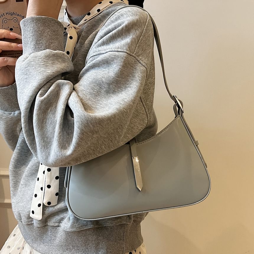Faux Leather Shoulder Bag
