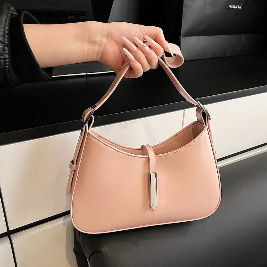 Faux Leather Shoulder Bag