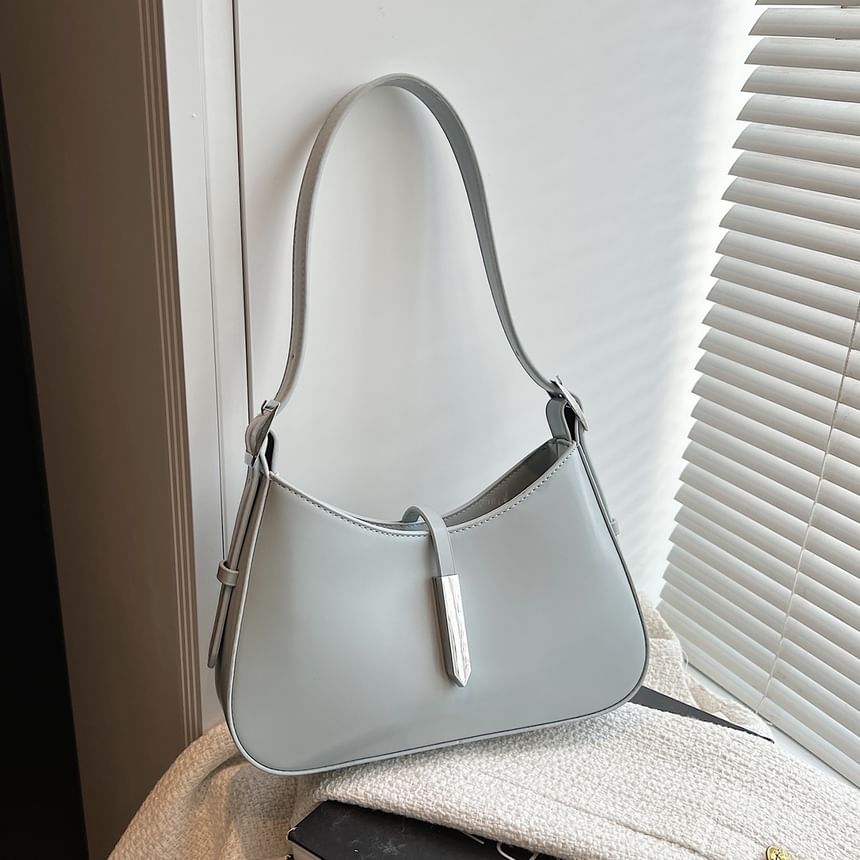 Faux Leather Shoulder Bag
