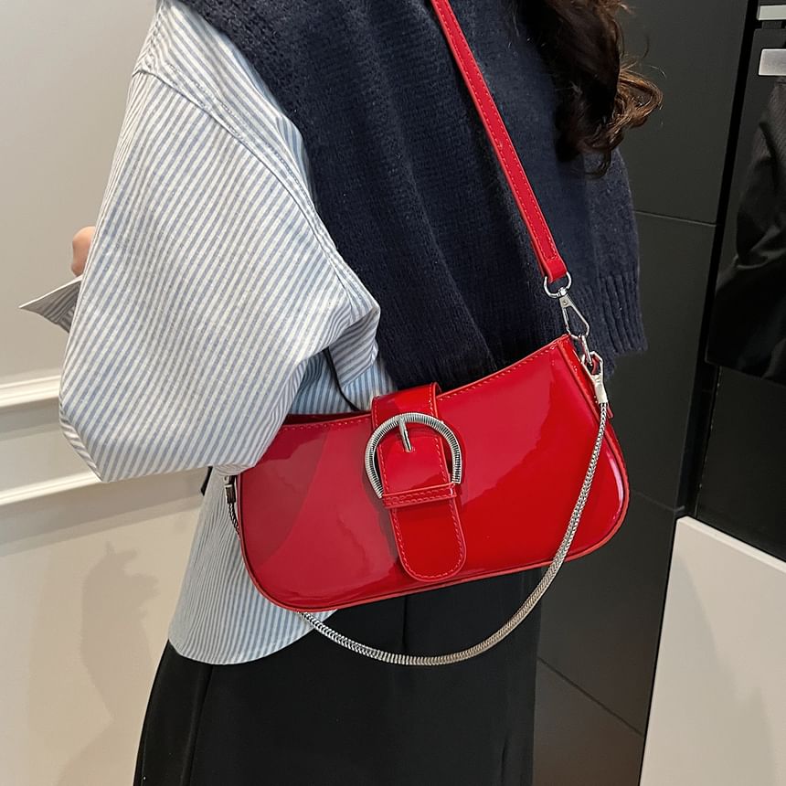 Buckled Crossbody Shoulder Bag