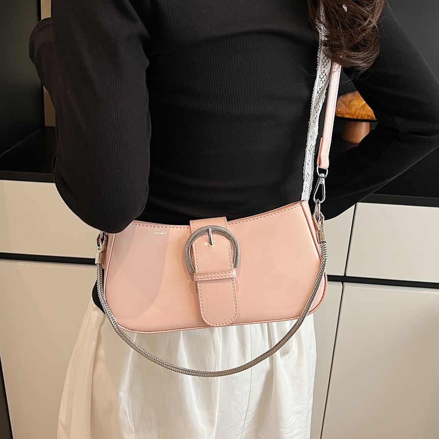 Buckled Crossbody Shoulder Bag