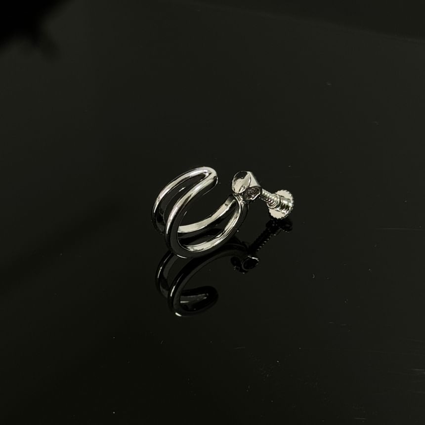 Layered Alloy Hoop Earring Set