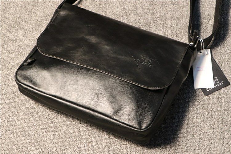Faux-Leather Shoulder Bag