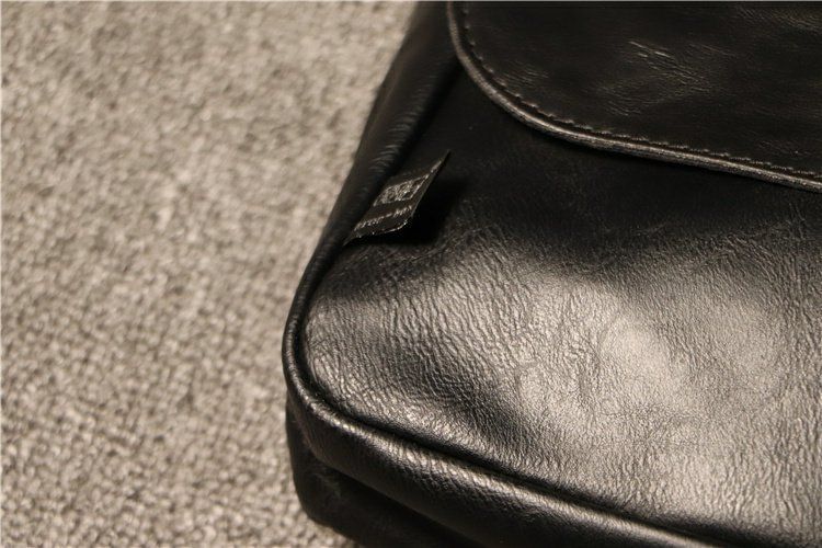 Faux-Leather Shoulder Bag