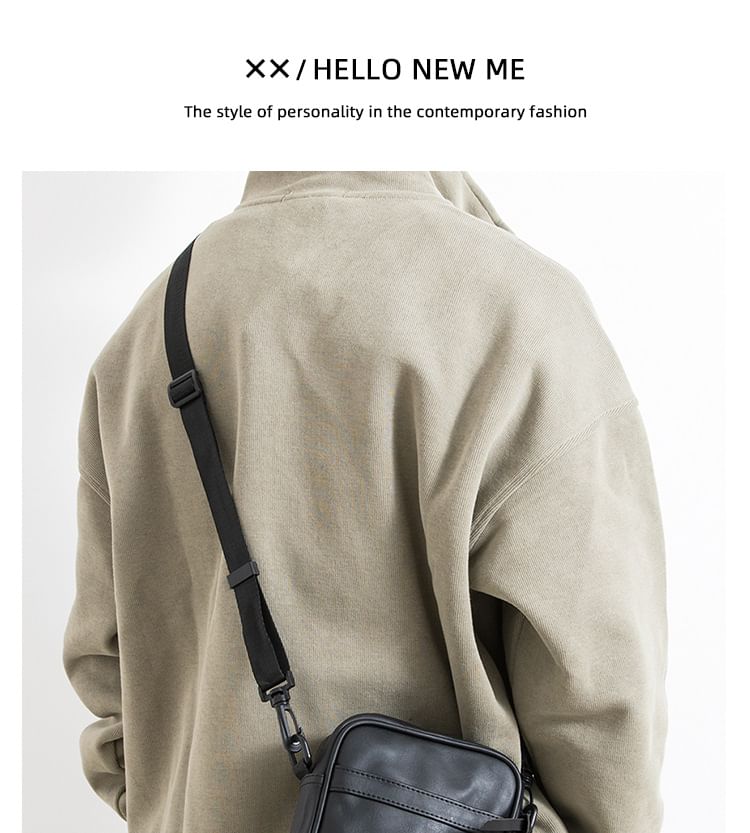 Faux-Leather Mini Shoulder Bag