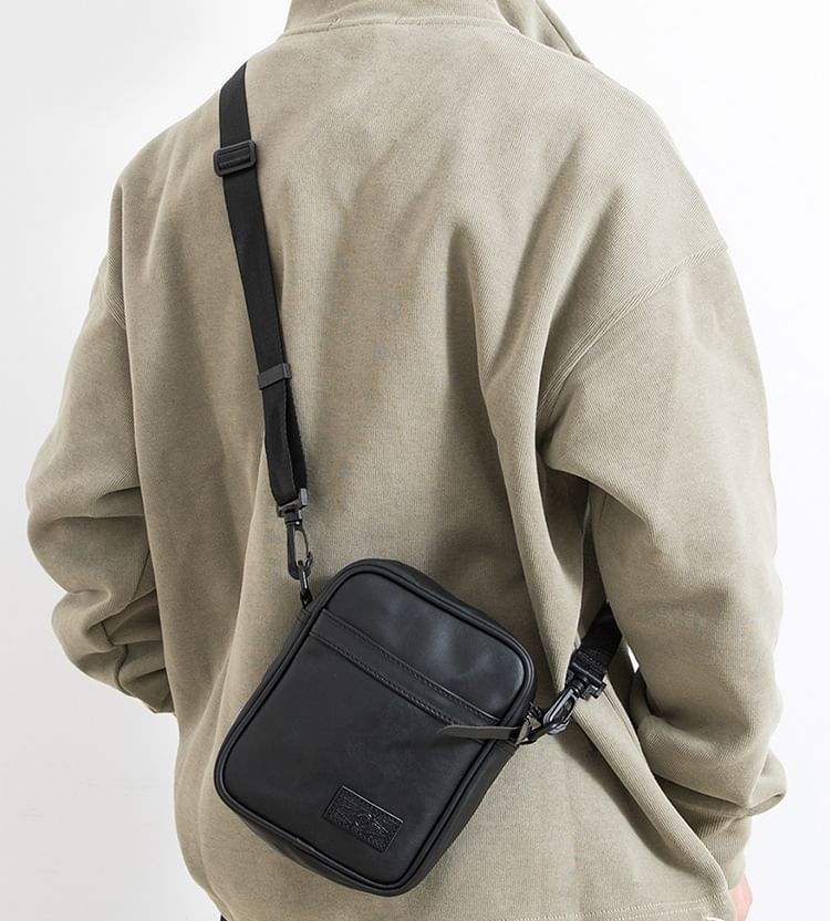 Faux-Leather Mini Shoulder Bag