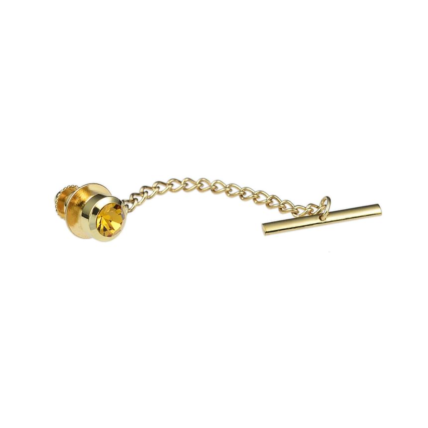 Chain Tie Pin - CZ