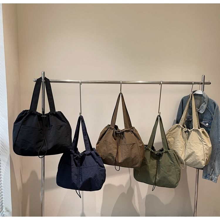 Textile Plain Shoulder Bag