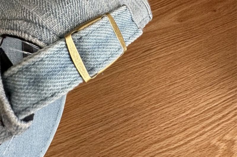 Denim Newsboy Cap Ribbon