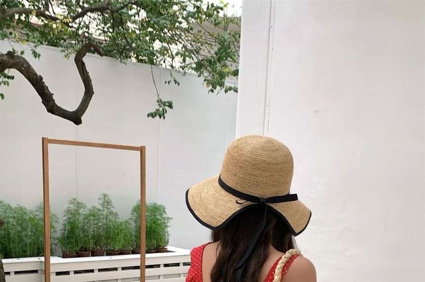 Tone Cloche Straw Hat Two