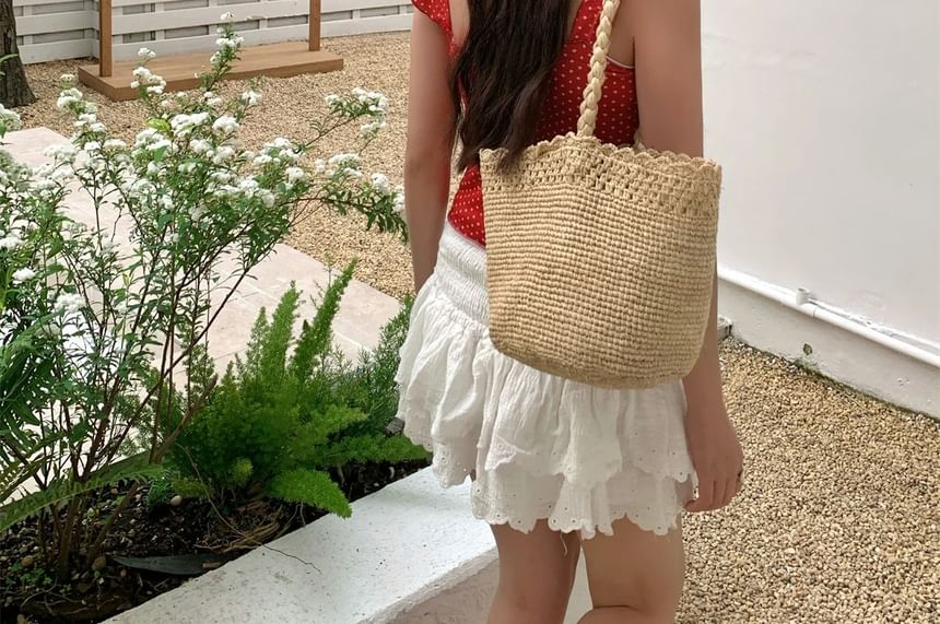 Tone Cloche Straw Hat Two