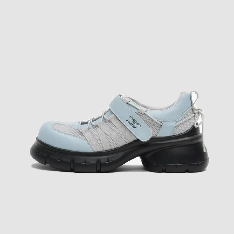 Lace-Up Shoes Platform Heel Chunky