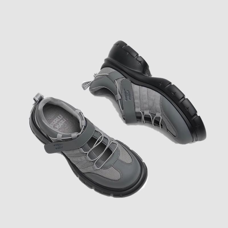 Lace-Up Shoes Platform Heel Chunky