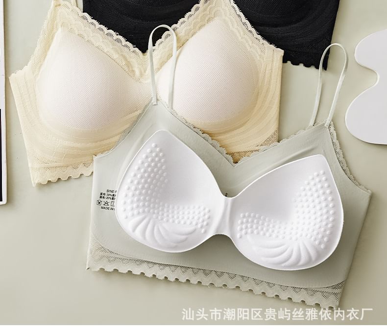 Lace Trim Bra Top
