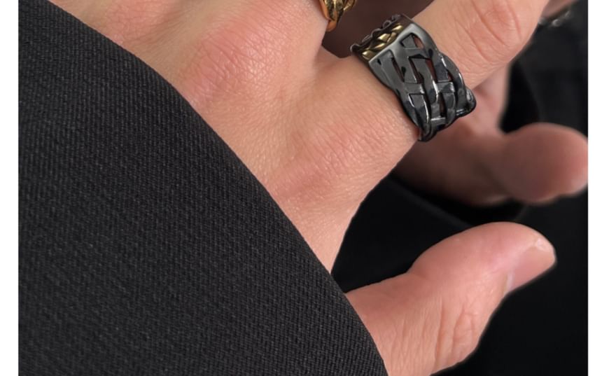 Thick Woven Band Ring