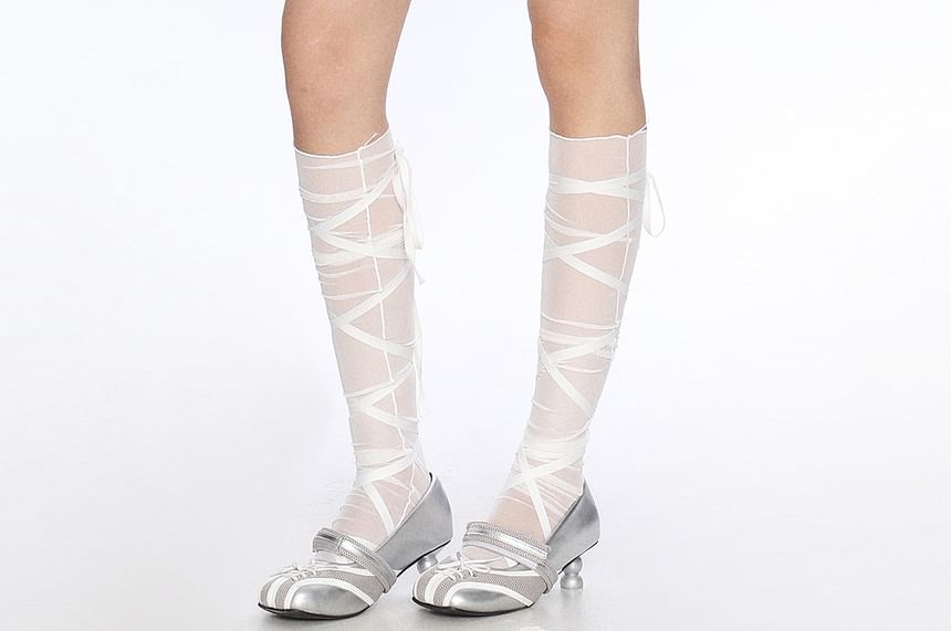 Drawstring Striped Bubble Hem Mini Skirt