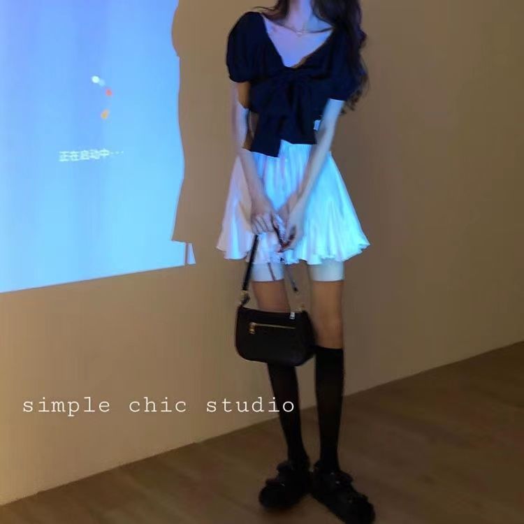 High-Rise Solid Pleated Mini Skirt