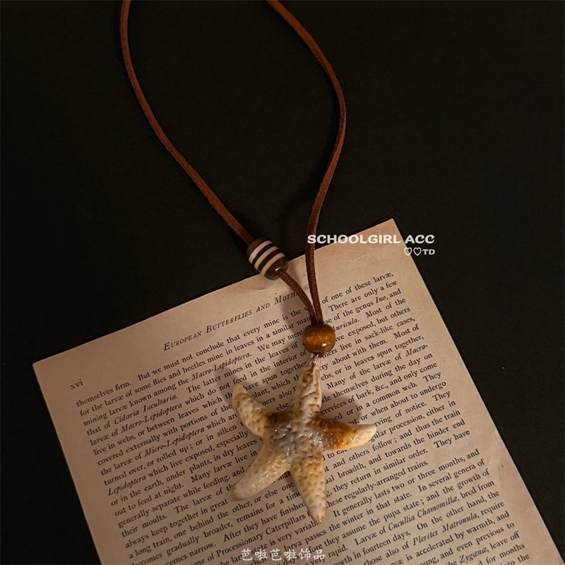 Necklace Pendant Bead Cord Starfish