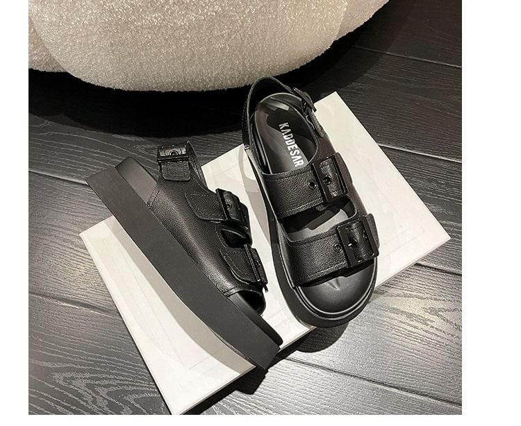Platform Sandals Buckled