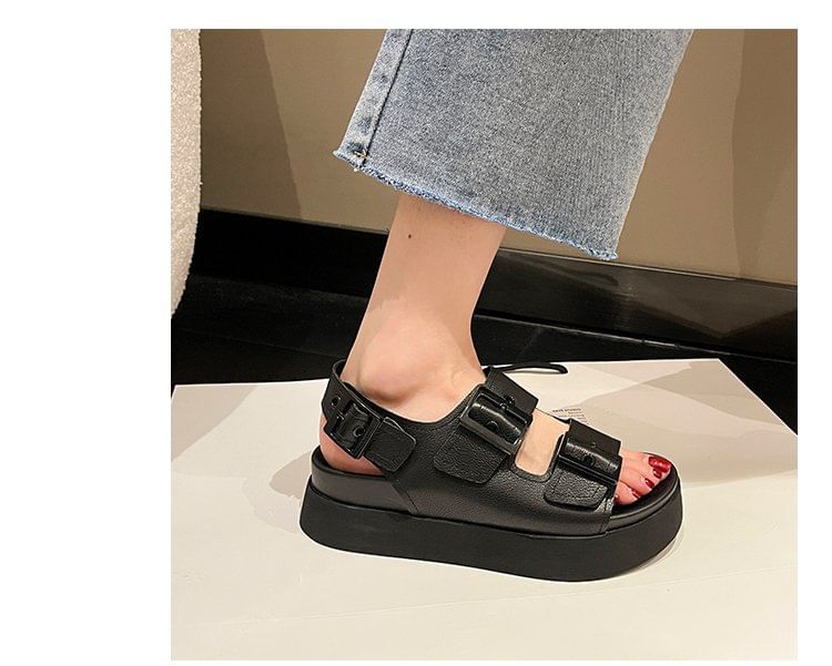 Platform Sandals Buckled